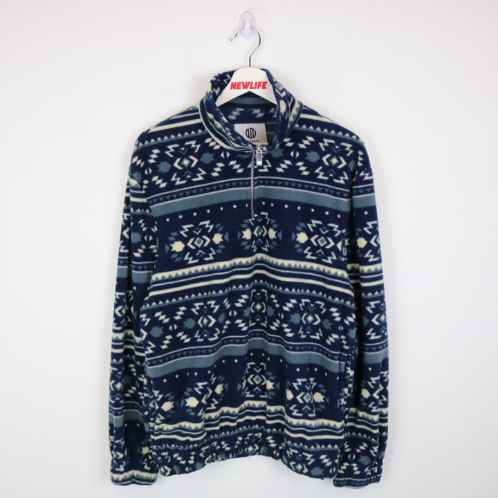 Nordam Patterned Fleece Quarter Zip Sweater - M-NEWLIFE Clothing
