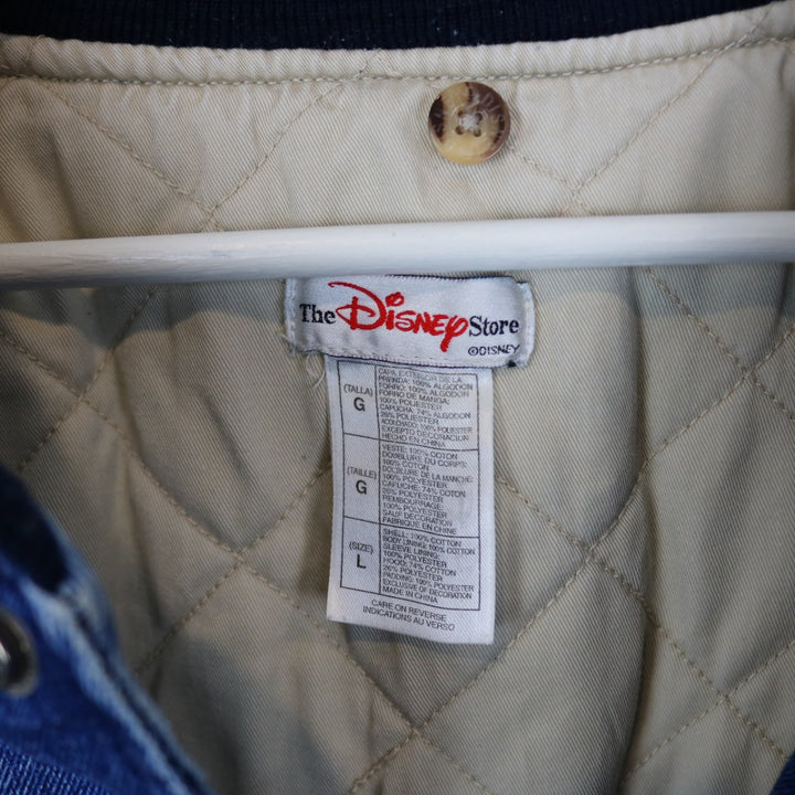 Vintage 90's DIsney Mickey Mouse Denim Varsity Jacket - L/XL-NEWLIFE Clothing