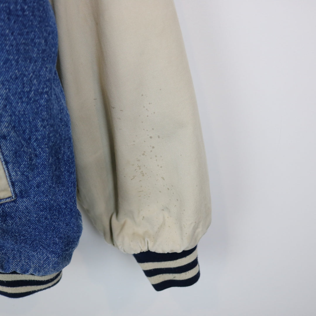 Vintage 90's DIsney Mickey Mouse Denim Varsity Jacket - L/XL-NEWLIFE Clothing