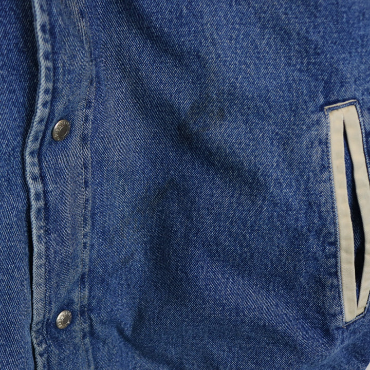 Vintage 90's DIsney Mickey Mouse Denim Varsity Jacket - L/XL-NEWLIFE Clothing