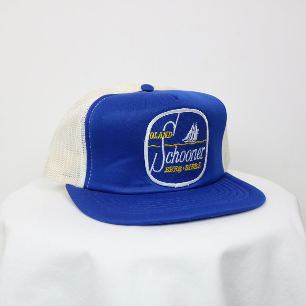 Vintage 80's Oland Schooner Beer Trucker Hat - OS-NEWLIFE Clothing