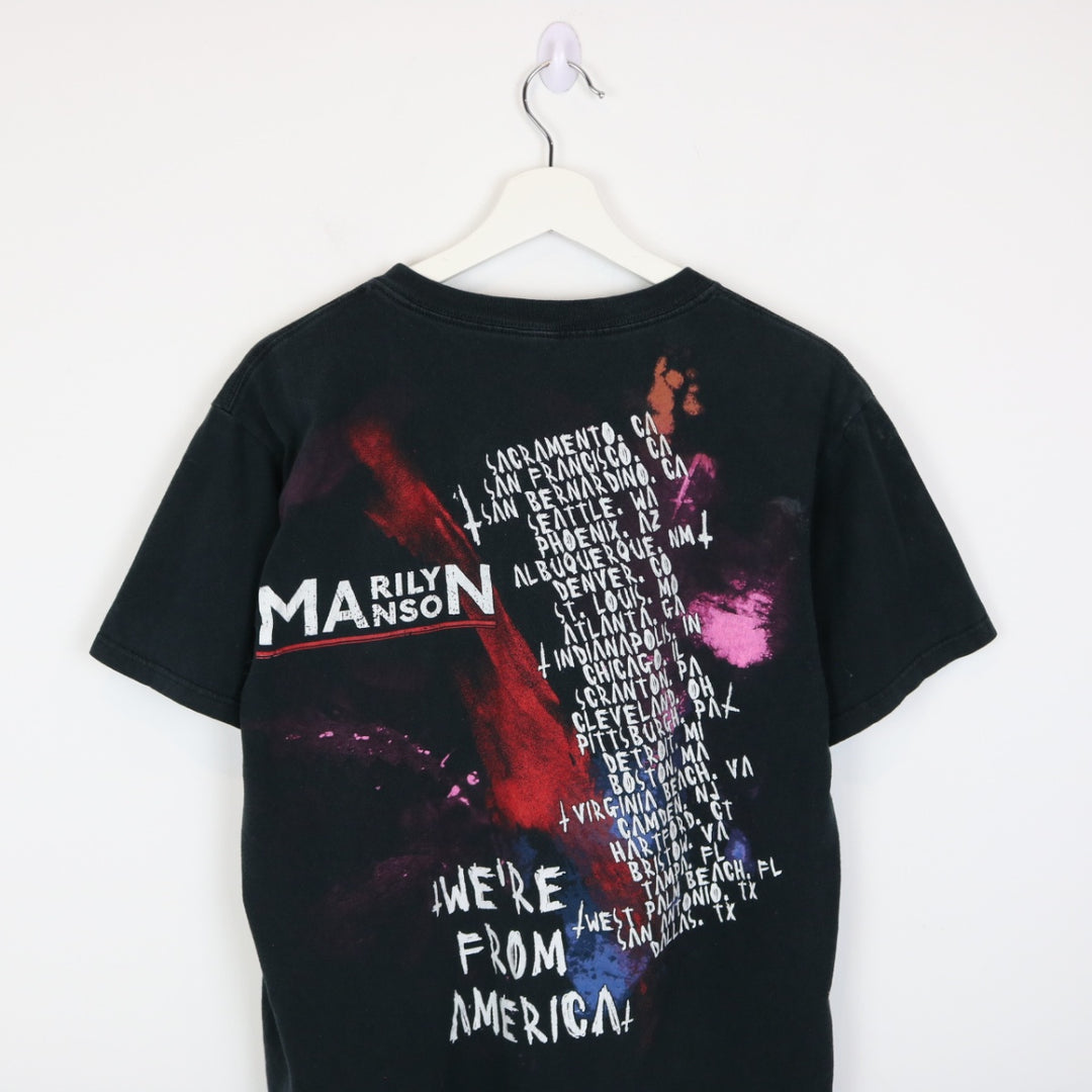 Vintage 00's Marilyn Manson We're From America Tour Tee - M-NEWLIFE Clothing