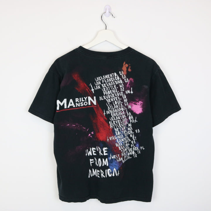 Vintage 00's Marilyn Manson We're From America Tour Tee - M-NEWLIFE Clothing