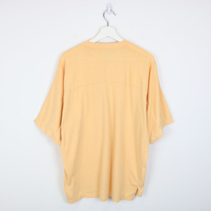 Vintage 80's Essentiels Henley Tee - XL-NEWLIFE Clothing