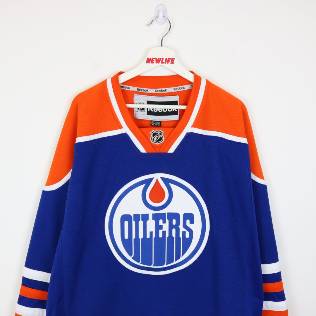 Vintage 00's Edmonton Oilers NHL Reebok Jersey - XL-NEWLIFE Clothing