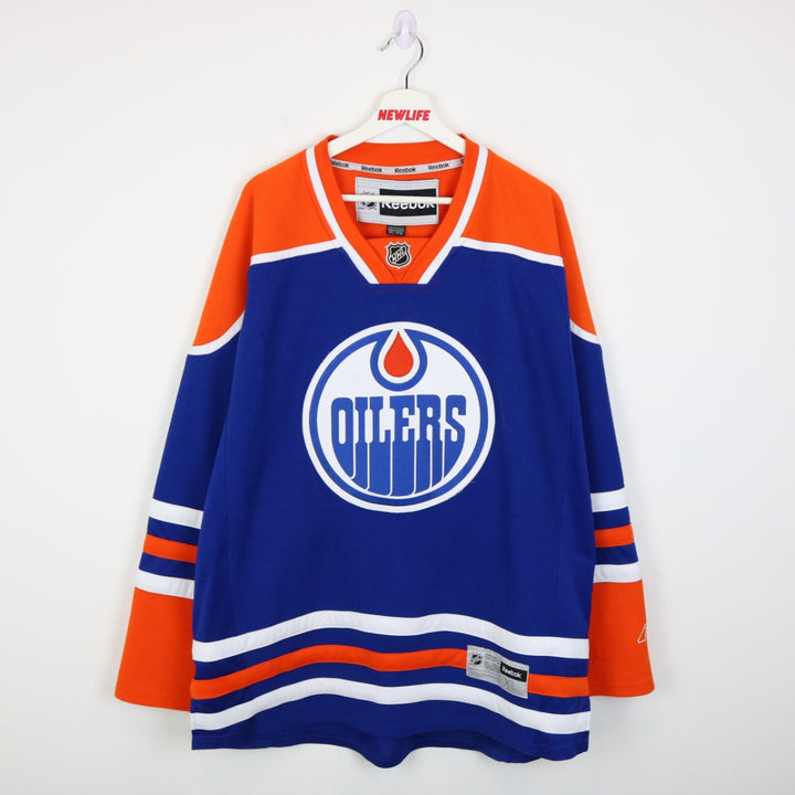 Vintage 00's Edmonton Oilers NHL Reebok Jersey - XL-NEWLIFE Clothing