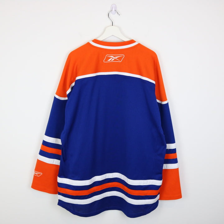 Vintage 00's Edmonton Oilers NHL Reebok Jersey - XL-NEWLIFE Clothing