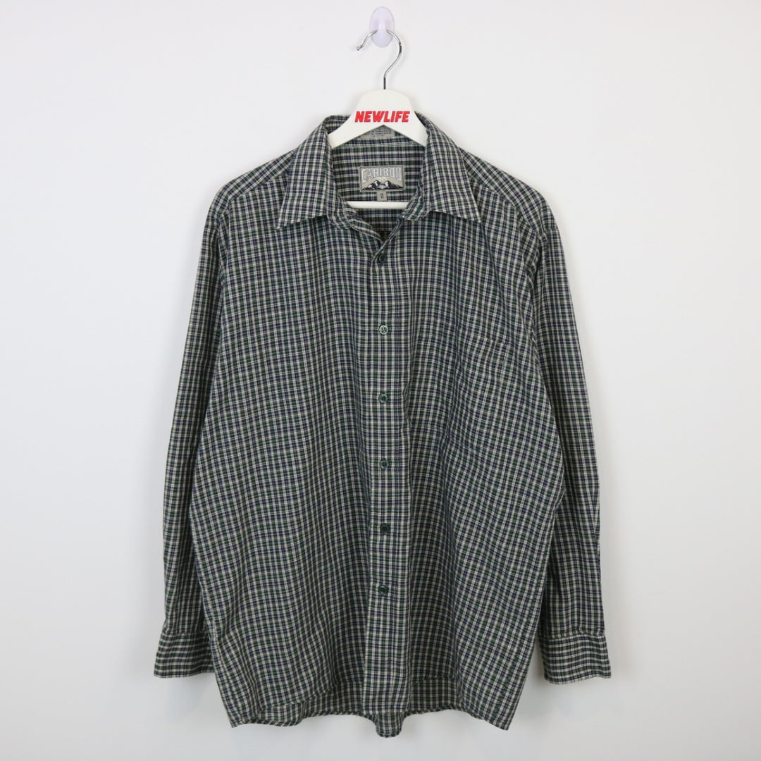 Vintage 90's Caribou Plaid Button Up - L-NEWLIFE Clothing