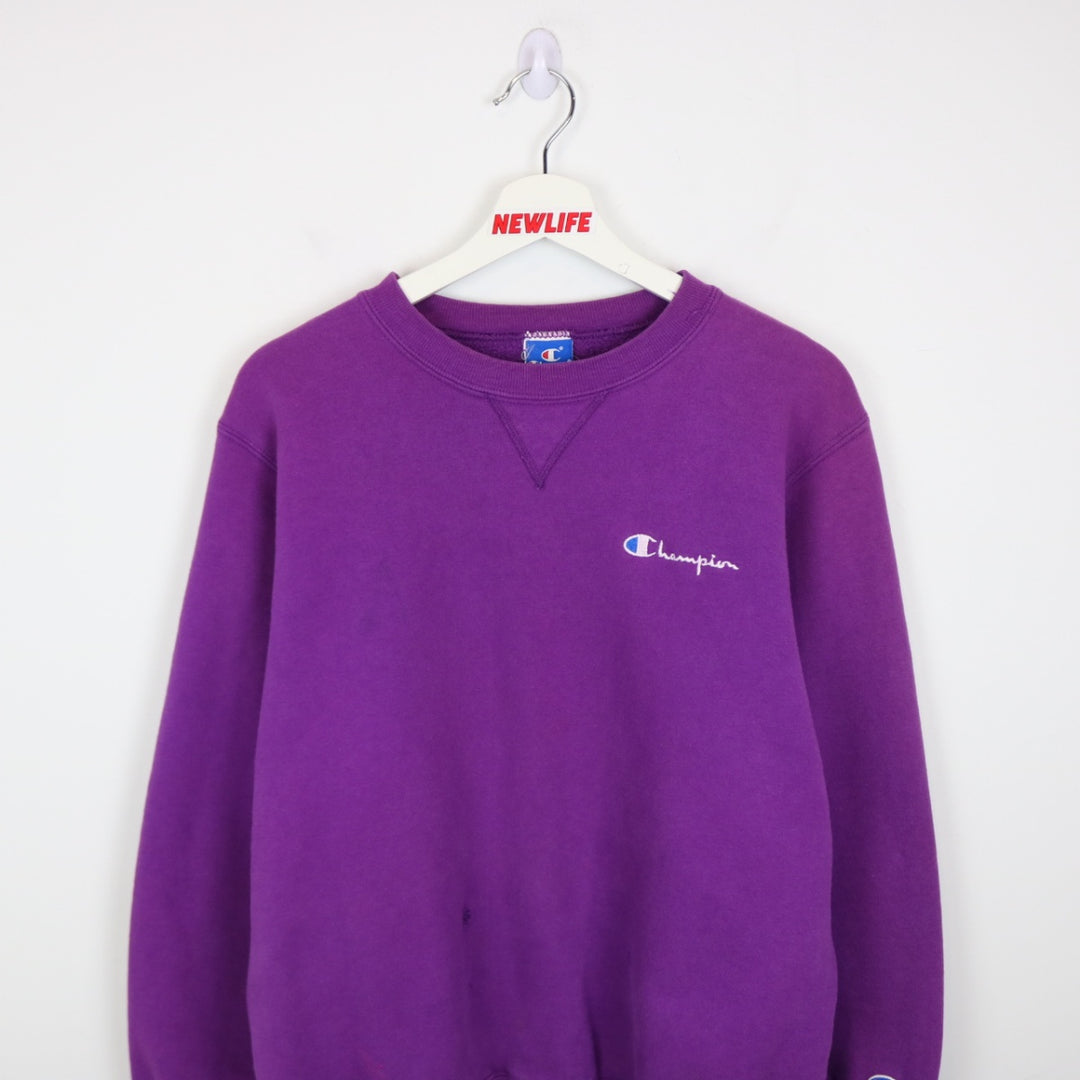 Vintage 90's Champion Script Logo Crewneck - M-NEWLIFE Clothing