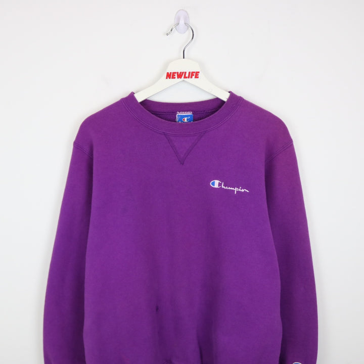 Vintage 90's Champion Script Logo Crewneck - M-NEWLIFE Clothing
