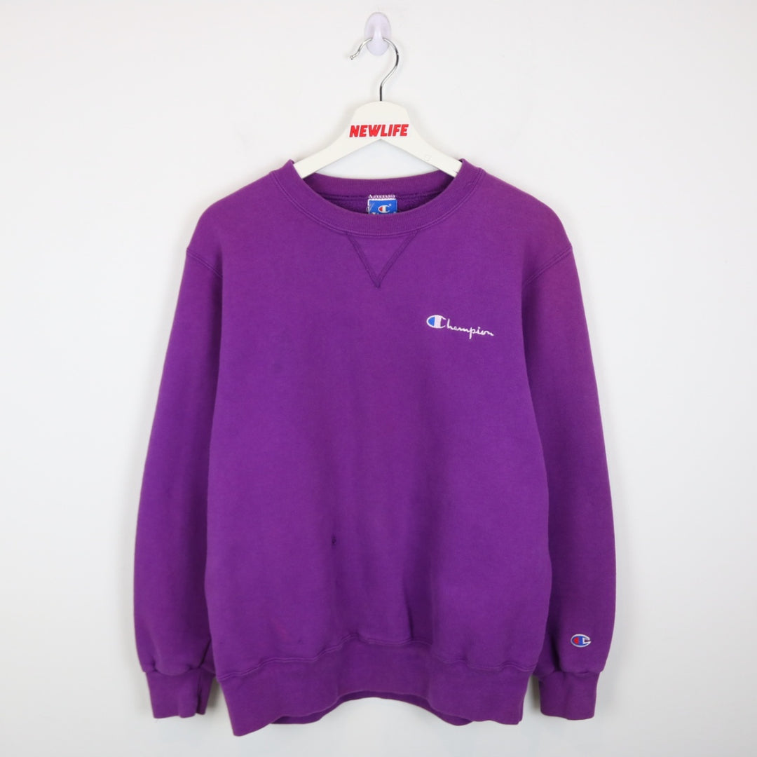 Vintage 90's Champion Script Logo Crewneck - M-NEWLIFE Clothing