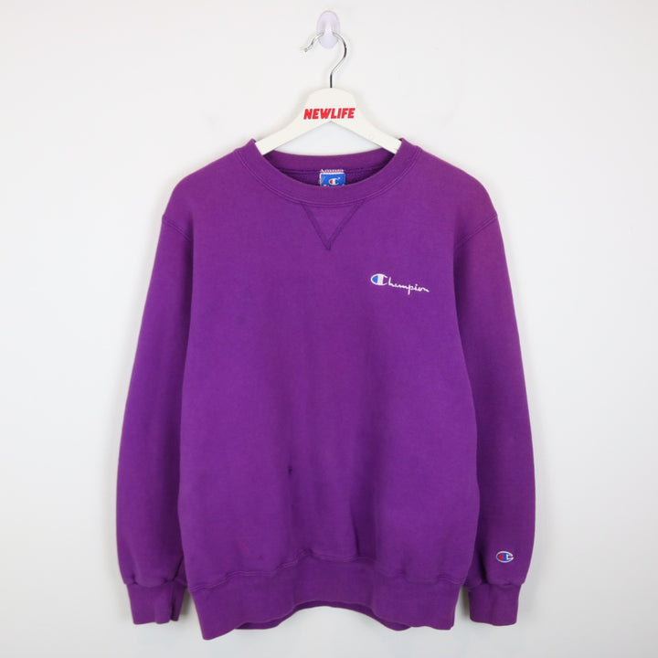 Vintage 90's Champion Script Logo Crewneck - M-NEWLIFE Clothing