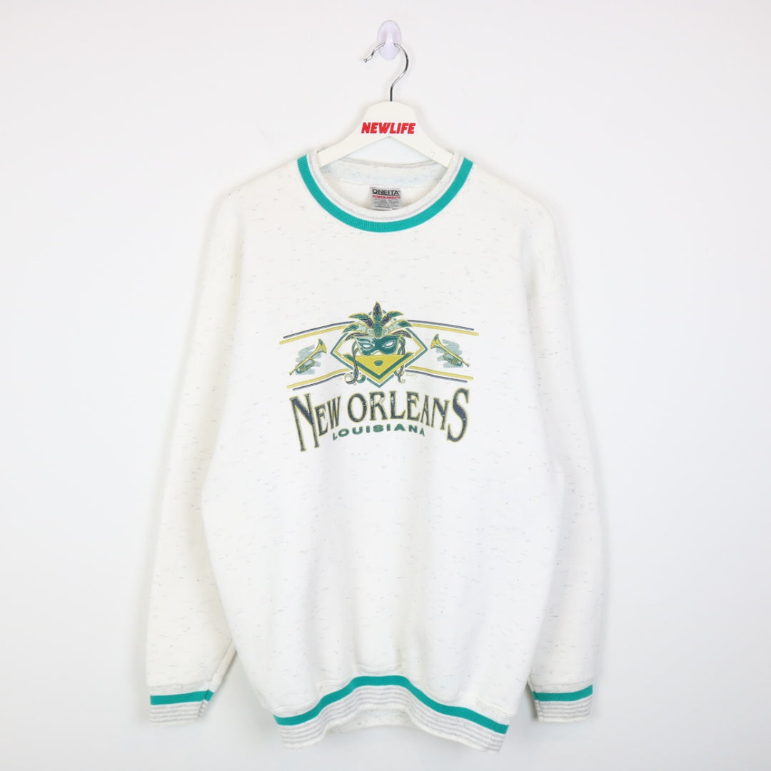 Vintage 90's New Orleans Louisiana Crewneck - M-NEWLIFE Clothing