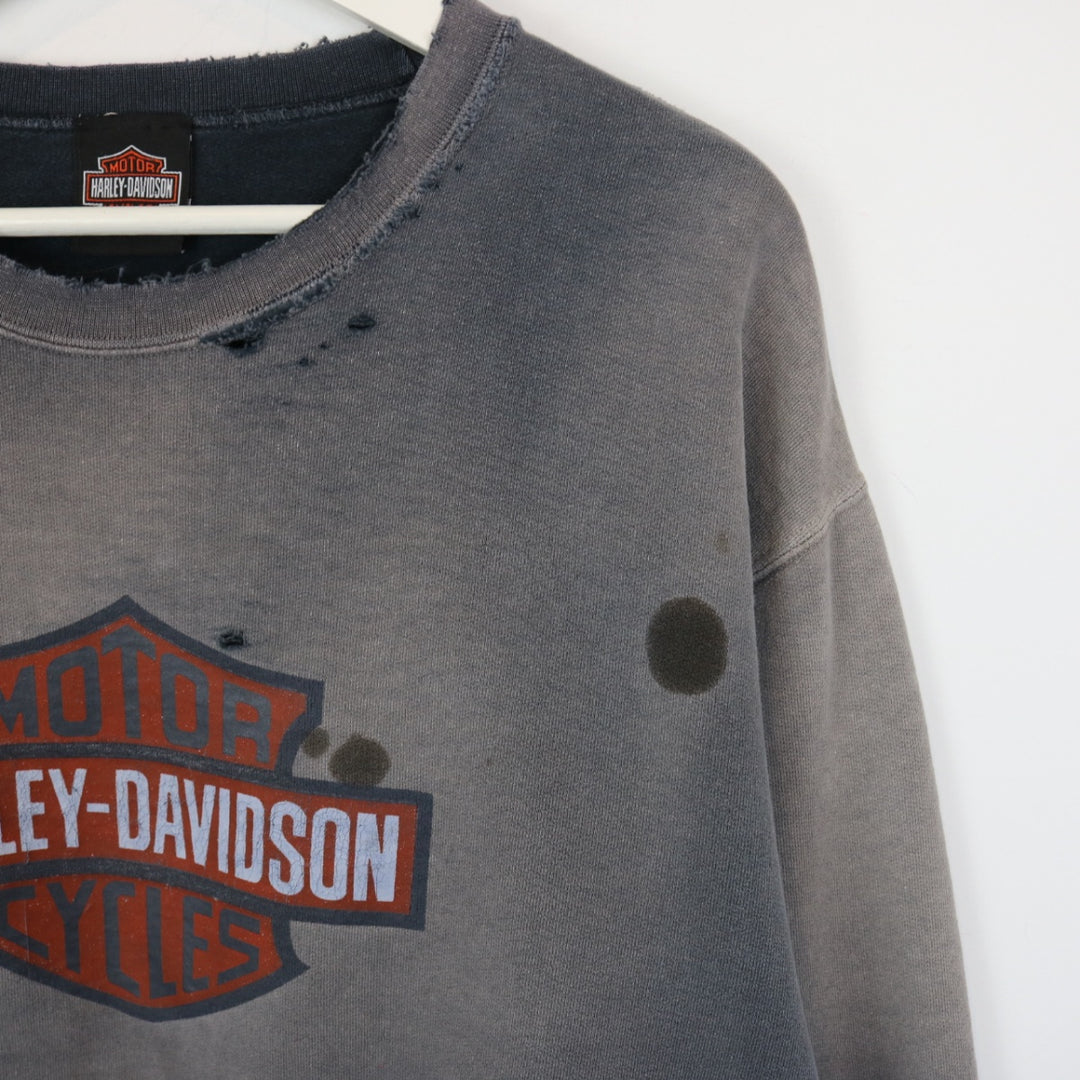 Vintage 00's Harley Davidson Faded Crewneck - XL-NEWLIFE Clothing