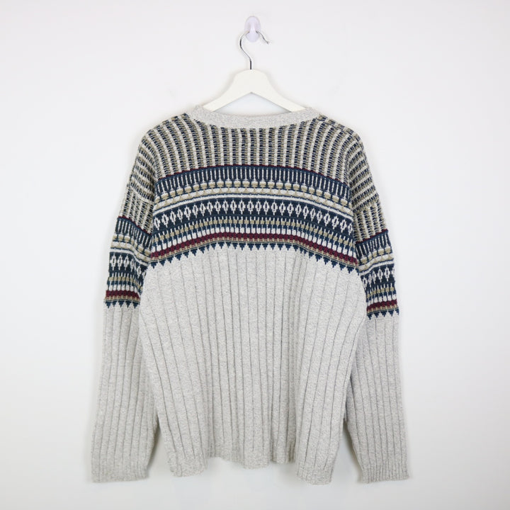 Vintage 80's Peconic Bay Textured Knit Sweater - M-NEWLIFE Clothing