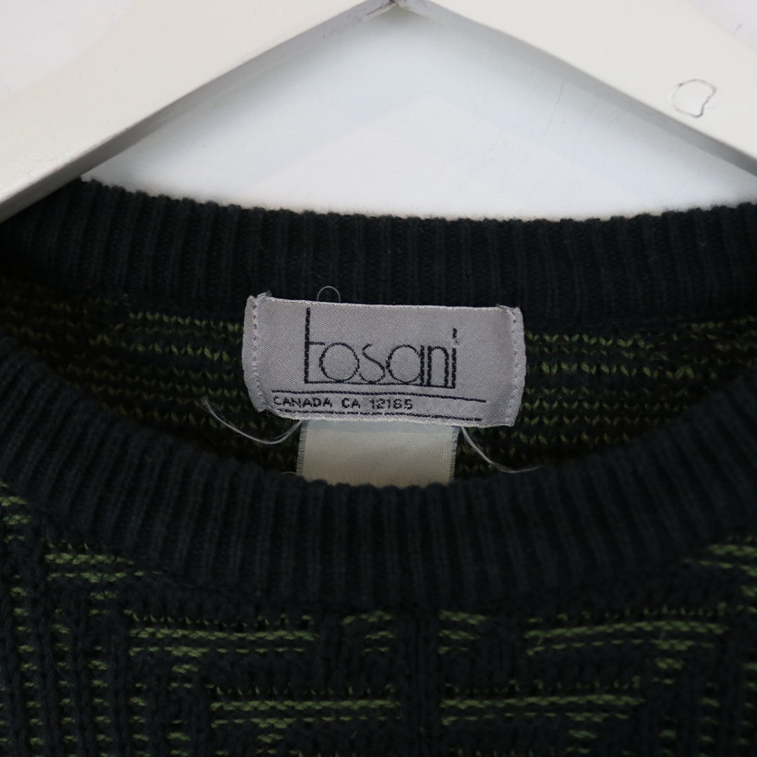 Vintage 90's Tosani Patterned Knit Sweater - L-NEWLIFE Clothing