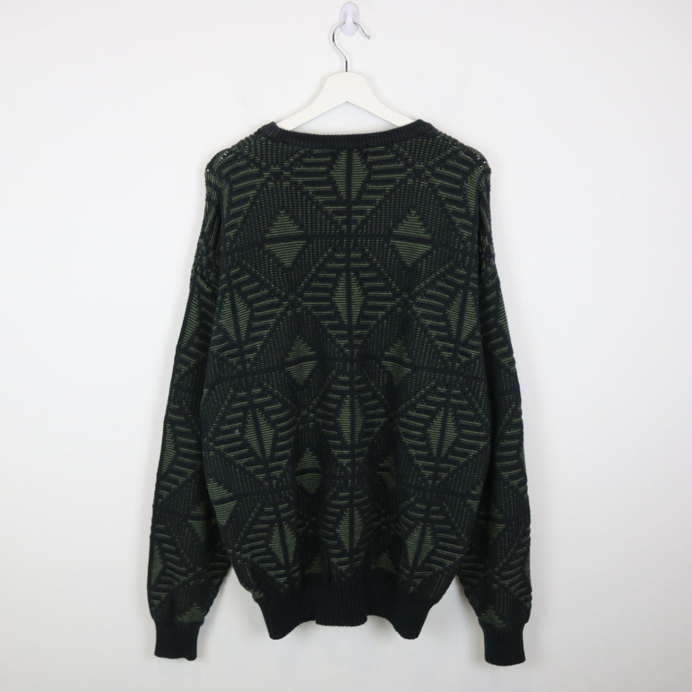 Vintage 90's Tosani Patterned Knit Sweater - L-NEWLIFE Clothing