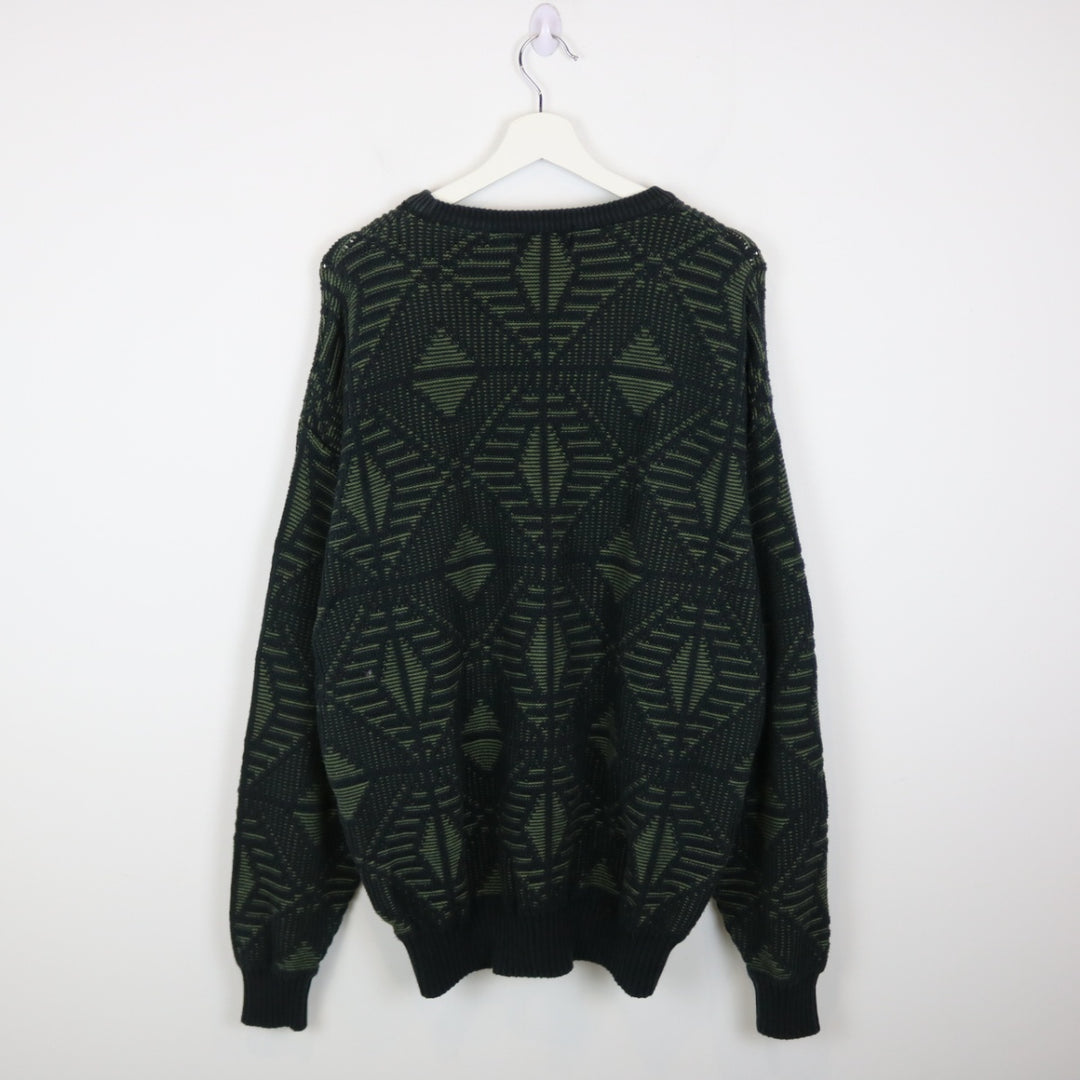 Vintage 90's Tosani Patterned Knit Sweater - L-NEWLIFE Clothing