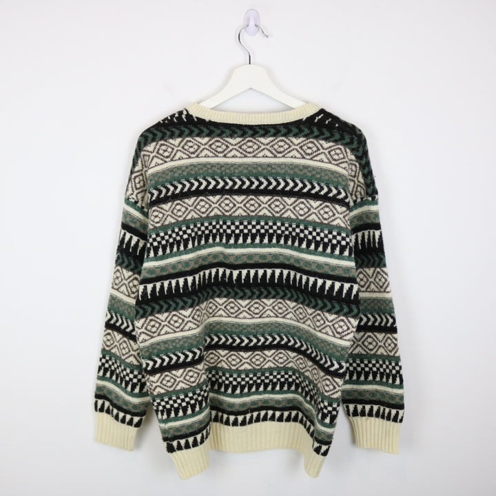 Vintage 90's Jantzen Patterned Knit Sweater - S-NEWLIFE Clothing