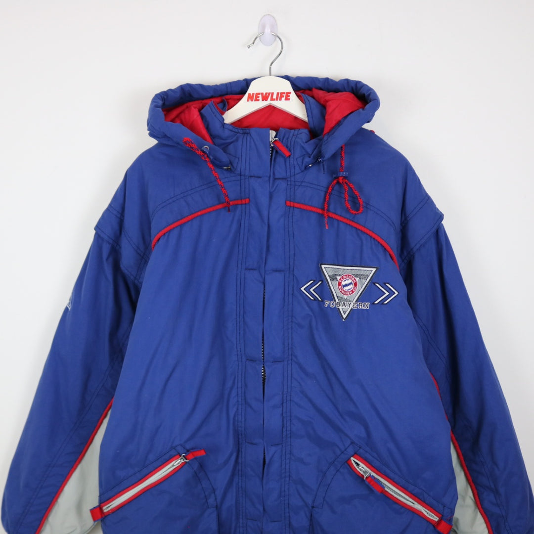 Vintage 90's FC Bayern Munchen Apex Puffer Jacket - L-NEWLIFE Clothing