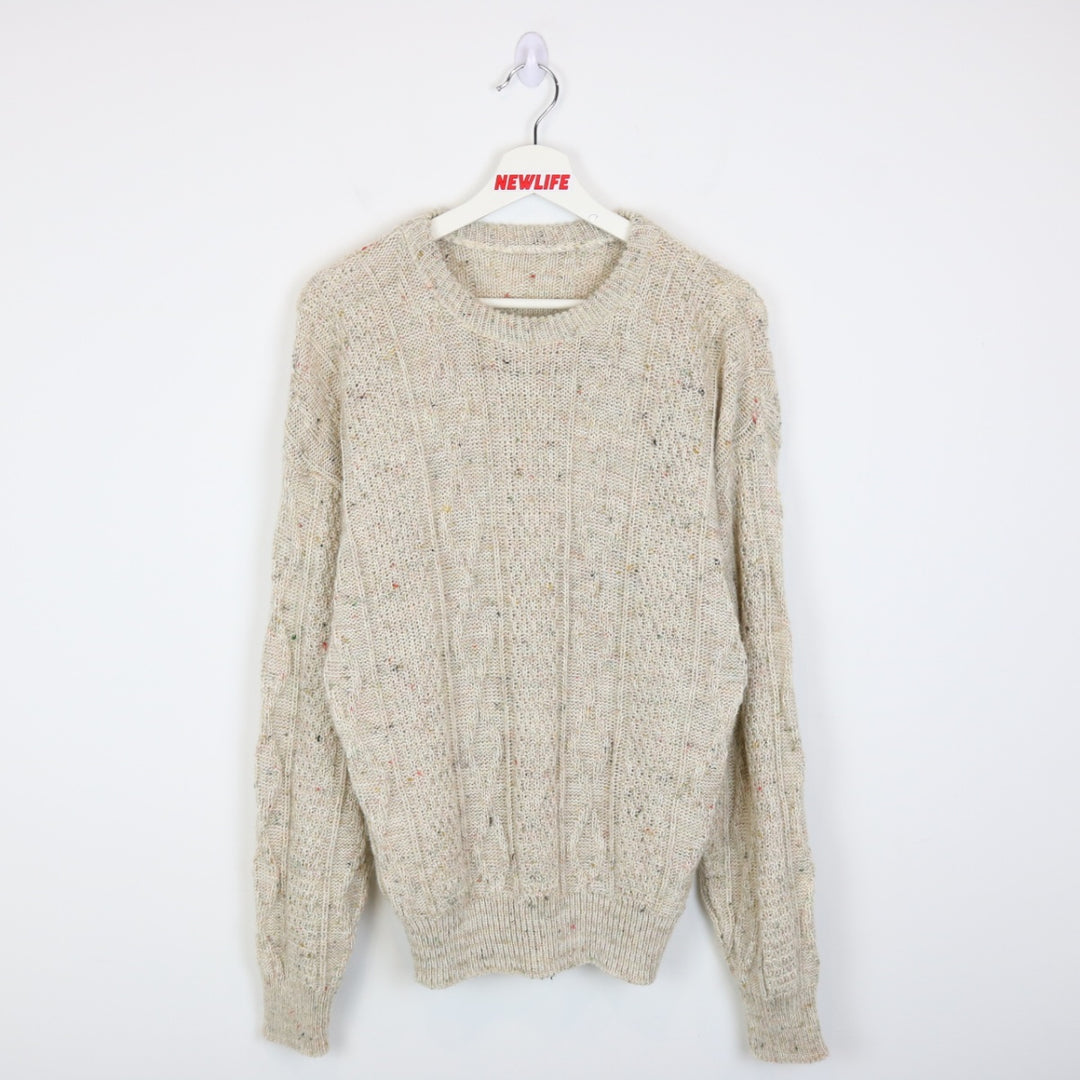 Vintage Textured Knit Sweater - M-NEWLIFE Clothing