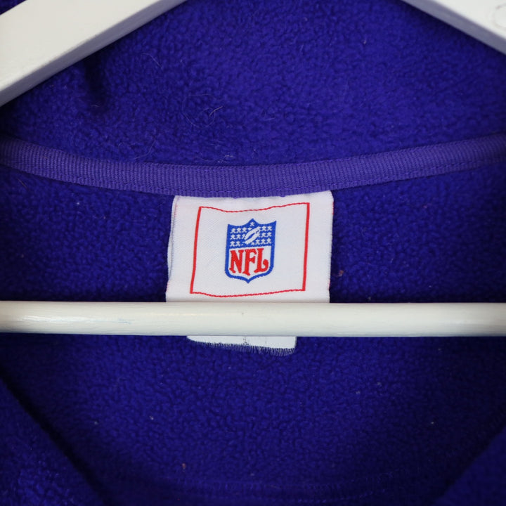 Vintage 90's Minnesota Vikings NFL Fleece Quarter Zip Sweater - L-NEWLIFE Clothing