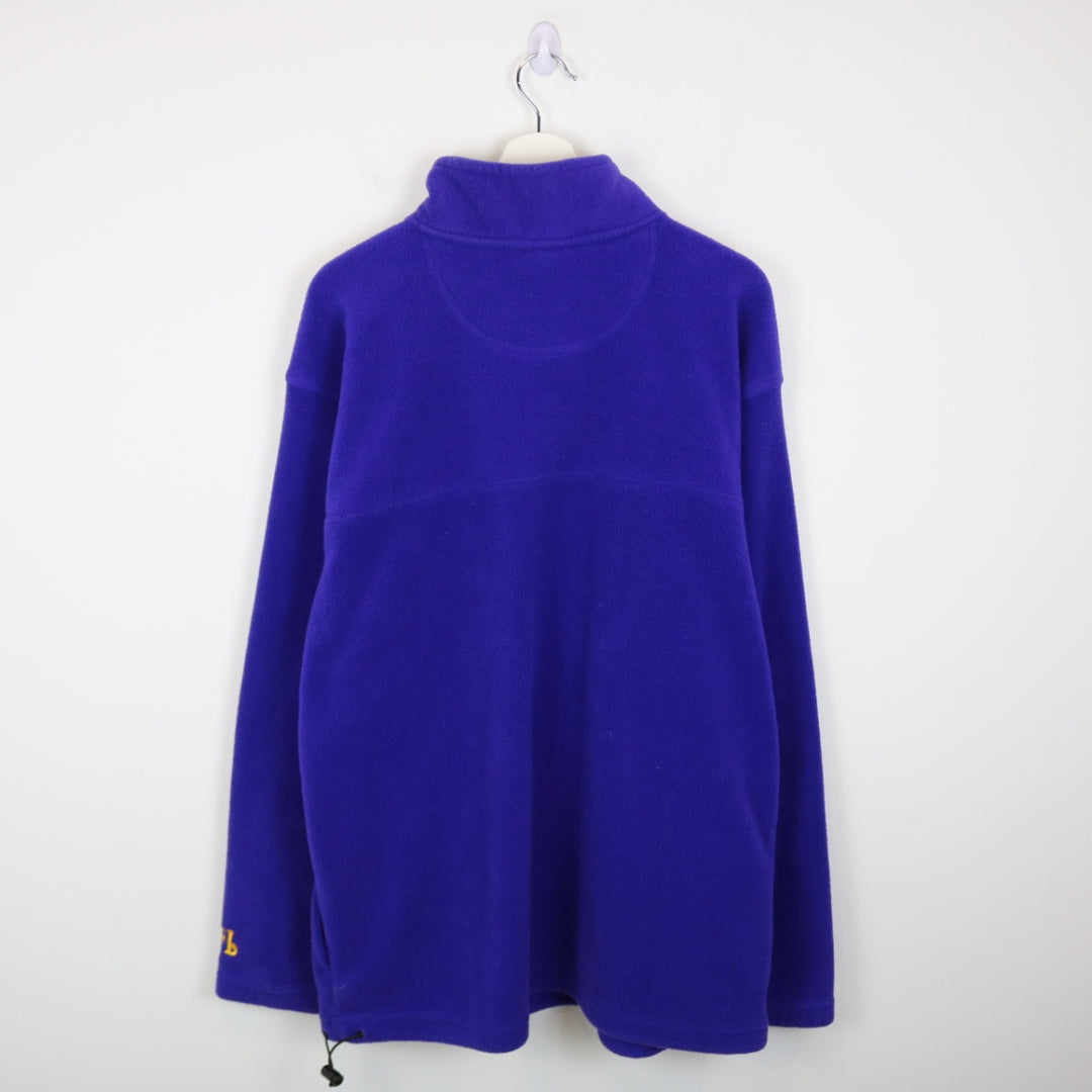 Vintage 90's Minnesota Vikings NFL Fleece Quarter Zip Sweater - L-NEWLIFE Clothing