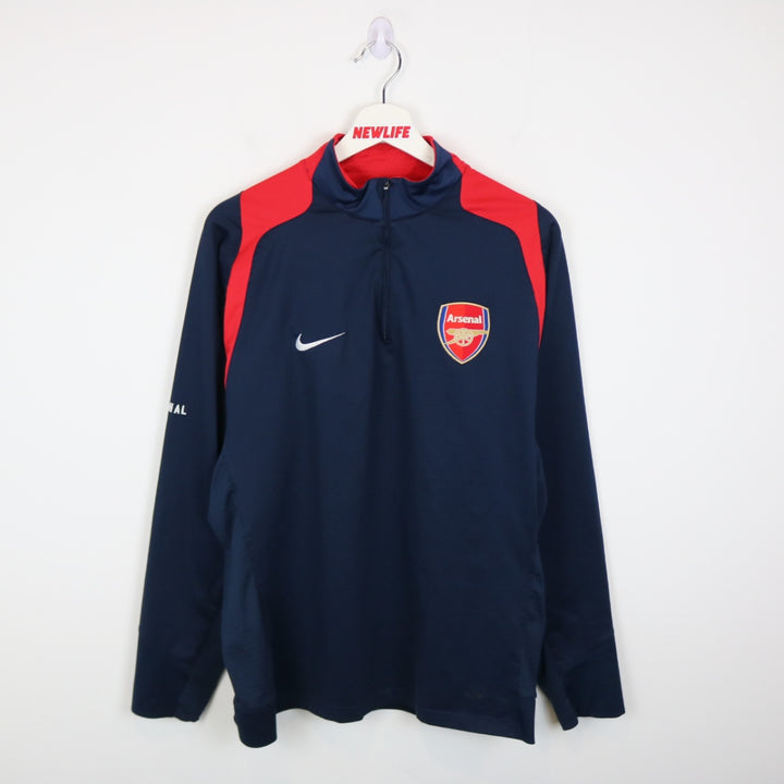 Vintage 00's Nike Arsenal Quarter Zip Sweater - M-NEWLIFE Clothing