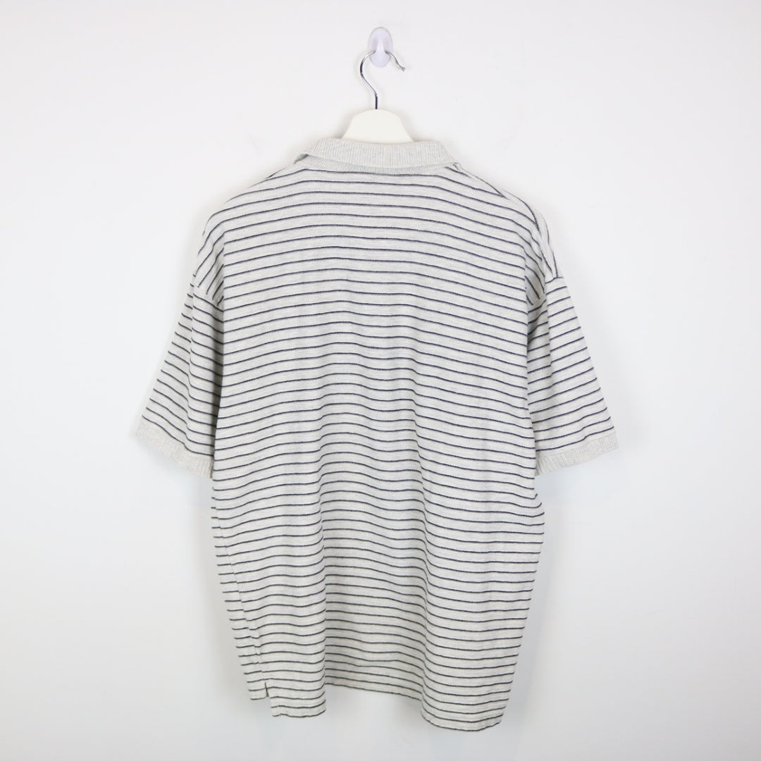 Vintage 90's Back to Basics Striped Polo Shirt - L-NEWLIFE Clothing