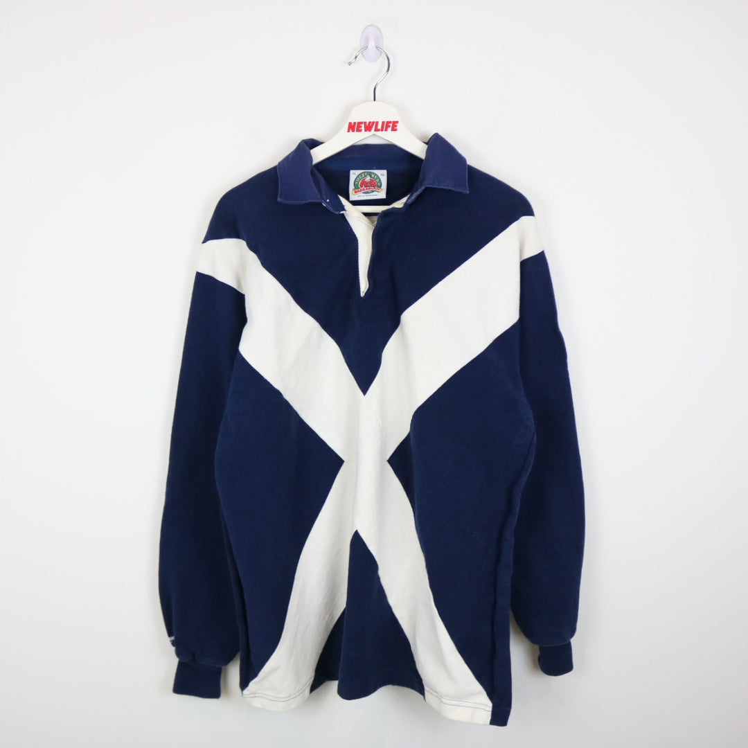 Vintage Scotland Rugby Polo Shirt - L-NEWLIFE Clothing
