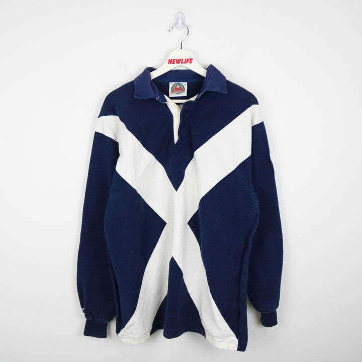 Vintage Scotland Rugby Polo Shirt - L-NEWLIFE Clothing