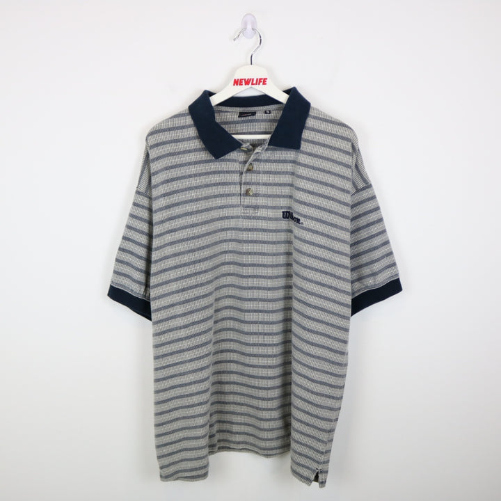 Vintage 90's Wilson Striped Polo Shirt - XL-NEWLIFE Clothing