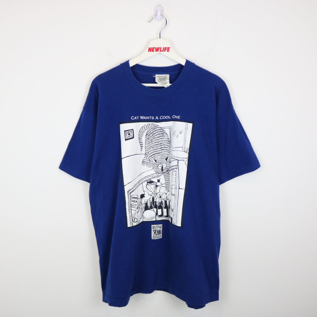 Vintage 90's Stuart Katt Wants a Cool One Tee - XL-NEWLIFE Clothing