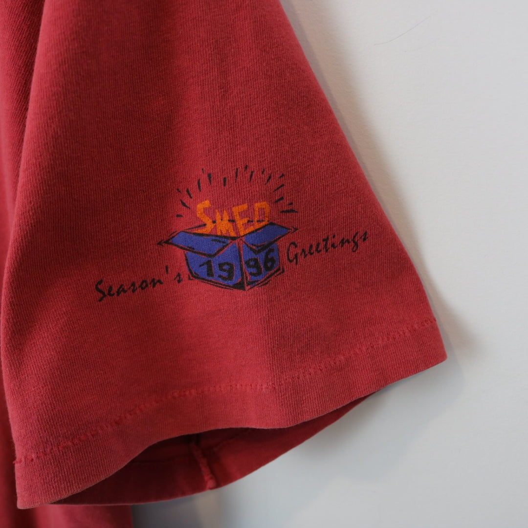 Vintage 1996 Season's Greetings Christmas Tee - L-NEWLIFE Clothing