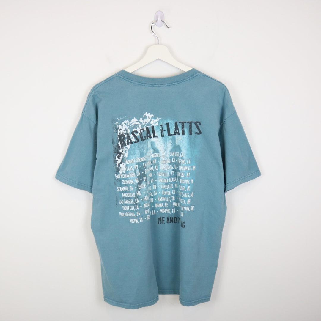 Vintage 00's Rascal Flatts Me and My Gang Tour Tee - L-NEWLIFE Clothing