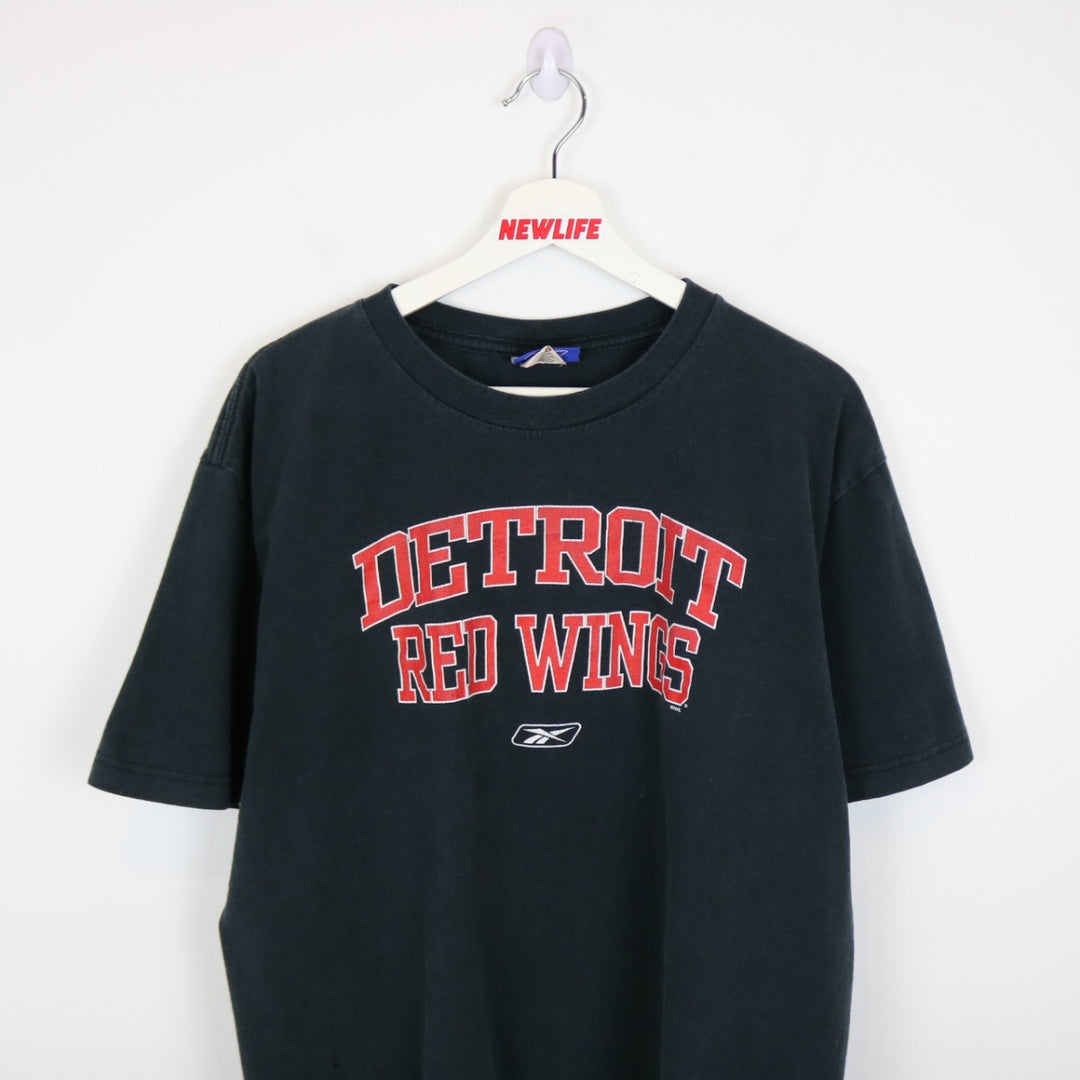 Vintage 90's Detroit Red Wings NHL Reebok Tee - XL-NEWLIFE Clothing