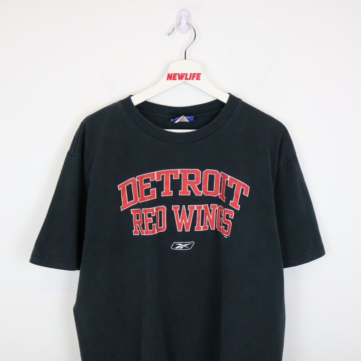 Vintage 90's Detroit Red Wings NHL Reebok Tee - XL-NEWLIFE Clothing