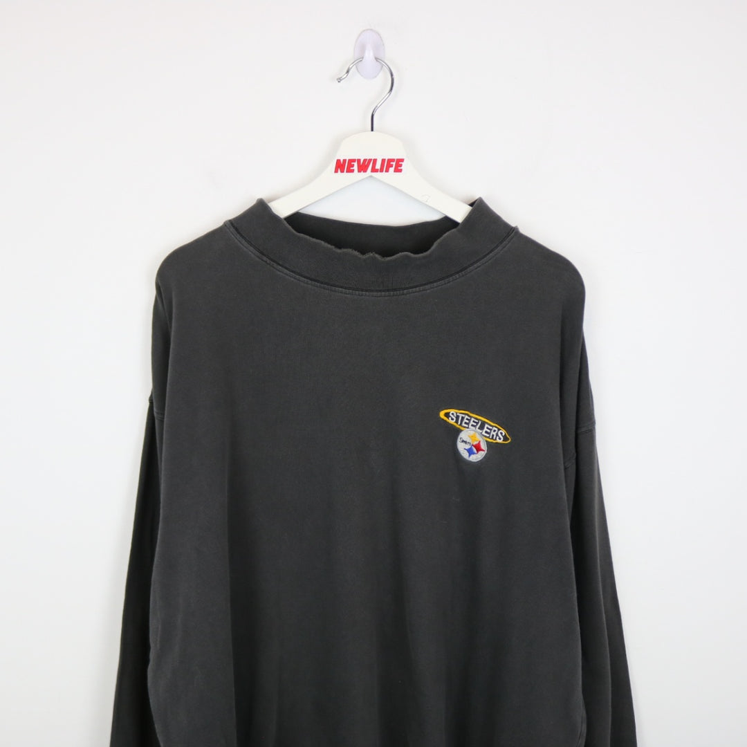 Vintage 1999 Pittsburgh Steelers NFL Long Sleeve Tee - XXL-NEWLIFE Clothing