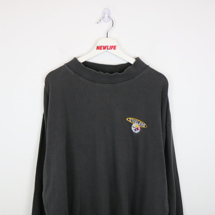 Vintage 1999 Pittsburgh Steelers NFL Long Sleeve Tee - XXL-NEWLIFE Clothing