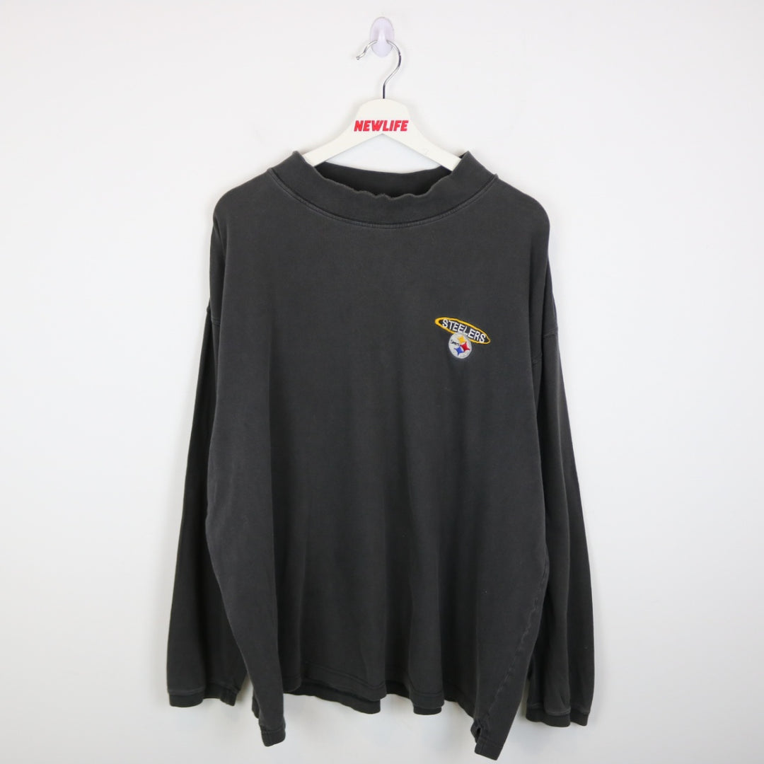 Vintage 1999 Pittsburgh Steelers NFL Long Sleeve Tee - XXL-NEWLIFE Clothing