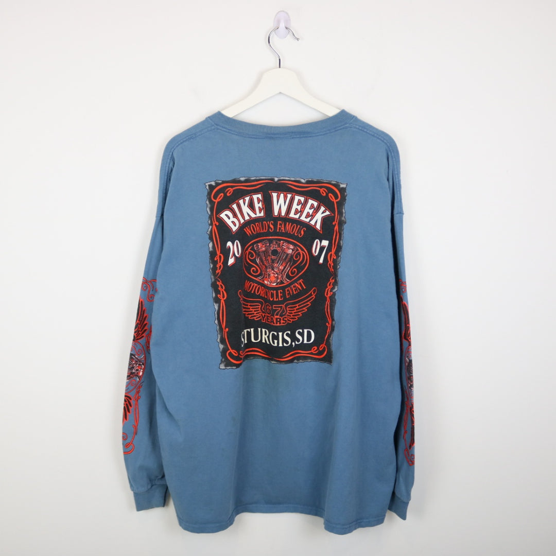 Vintage 2007 Surgis Bike Week Long Sleeve Tee - XXL-NEWLIFE Clothing