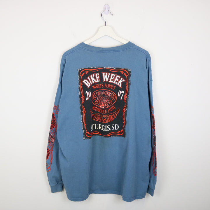 Vintage 2007 Surgis Bike Week Long Sleeve Tee - XXL-NEWLIFE Clothing