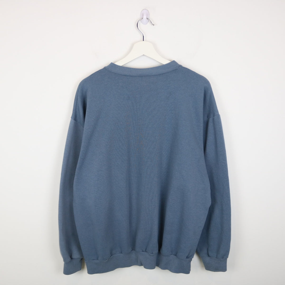 Vintage 90's Iowa Blue Jay Nature Crewneck - L-NEWLIFE Clothing