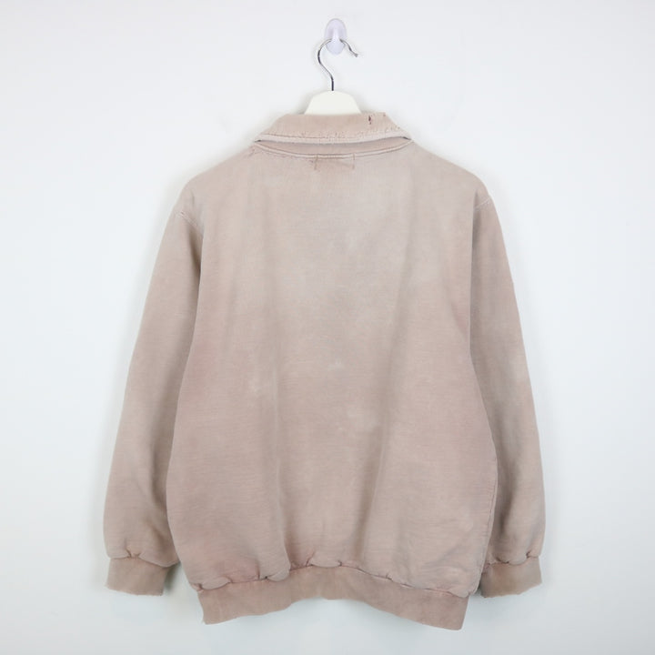 Vintage 1988 Campus Crew Quarter Zip Sweater - L-NEWLIFE Clothing