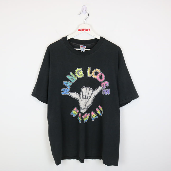 Vintage 90's Hang Loose Hawaii Tee - XL-NEWLIFE Clothing