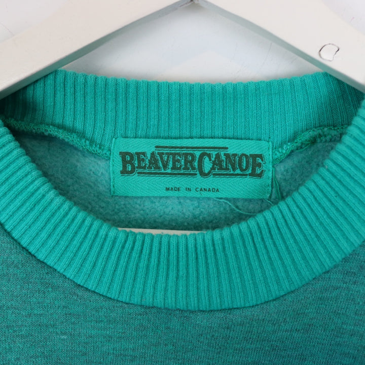 Vintage 90's Beaver Canoe Crewneck - M-NEWLIFE Clothing