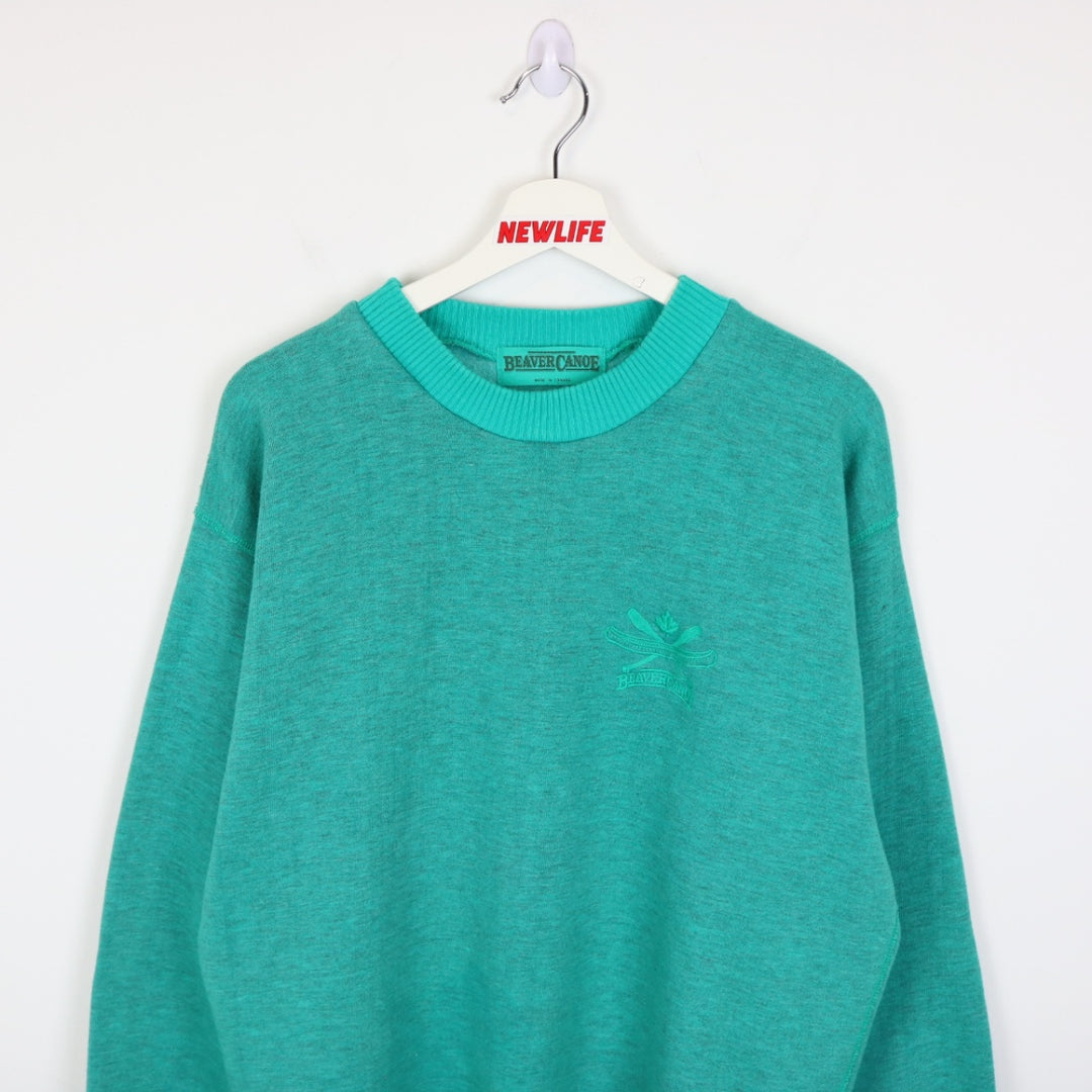 Vintage 90's Beaver Canoe Crewneck - M-NEWLIFE Clothing