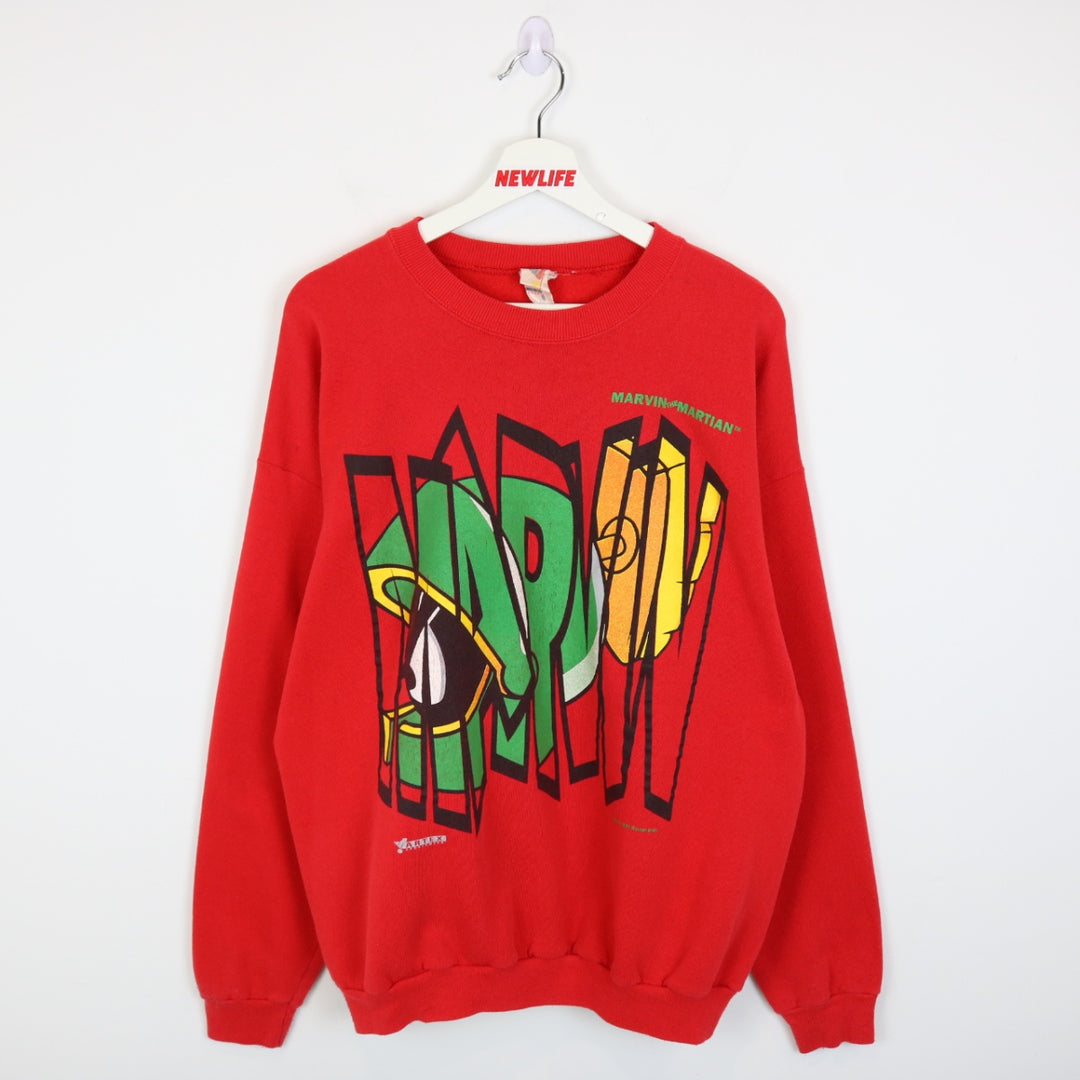 Vintage 1993 Marvin the Martian Looney Tunes Crewneck - L-NEWLIFE Clothing