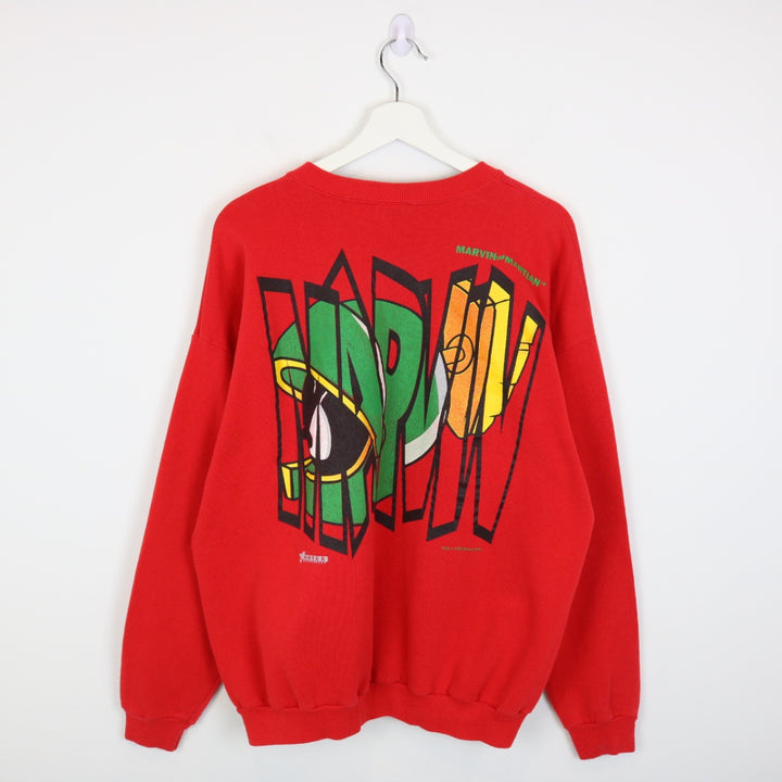 Vintage 1993 Marvin the Martian Looney Tunes Crewneck - L-NEWLIFE Clothing