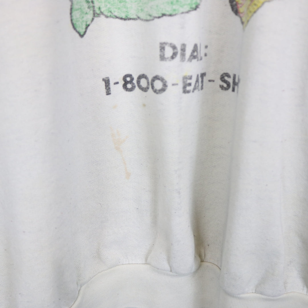 Vintage 80's 1-800-EAT-SHIT Crewneck - L-NEWLIFE Clothing